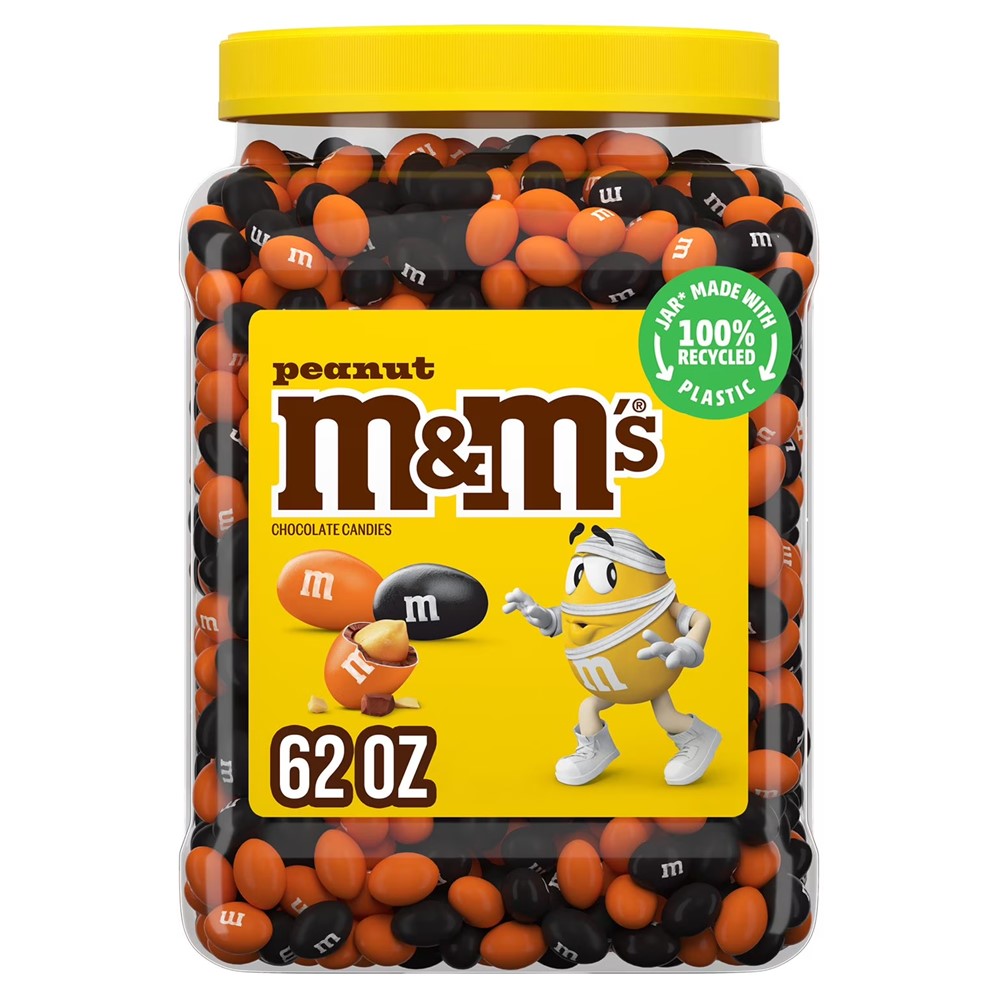 M&M's Peanut Milk Chocolate Halloween Candy - 62oz/1pk