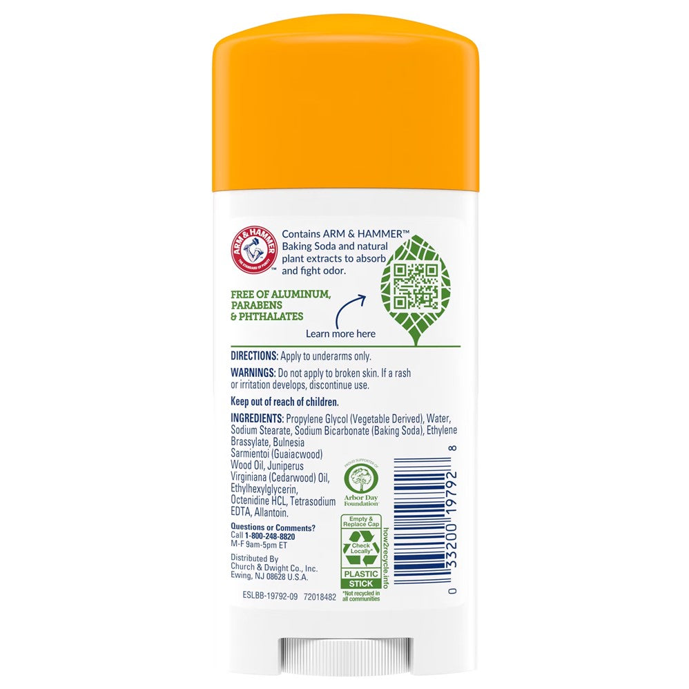 Arm & Hammer Essentials Natural Deodorant Unscented - 2.5oz/12pk