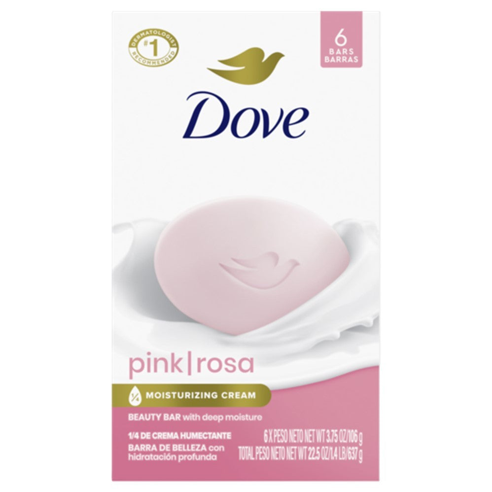Dove Pink Rose Bar Soap - (6x3.75)oz/12pk