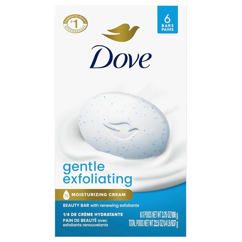 Dove Gentle Exfoliating Bar Soap - (6x3.75)oz/12pk