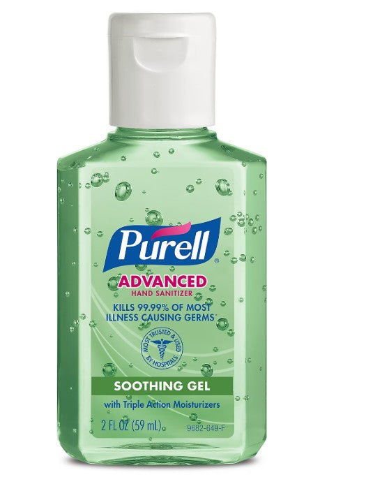 Purell Advanced Hand Sanitizer Soothing Gel with Aloe - 2oz/24pk