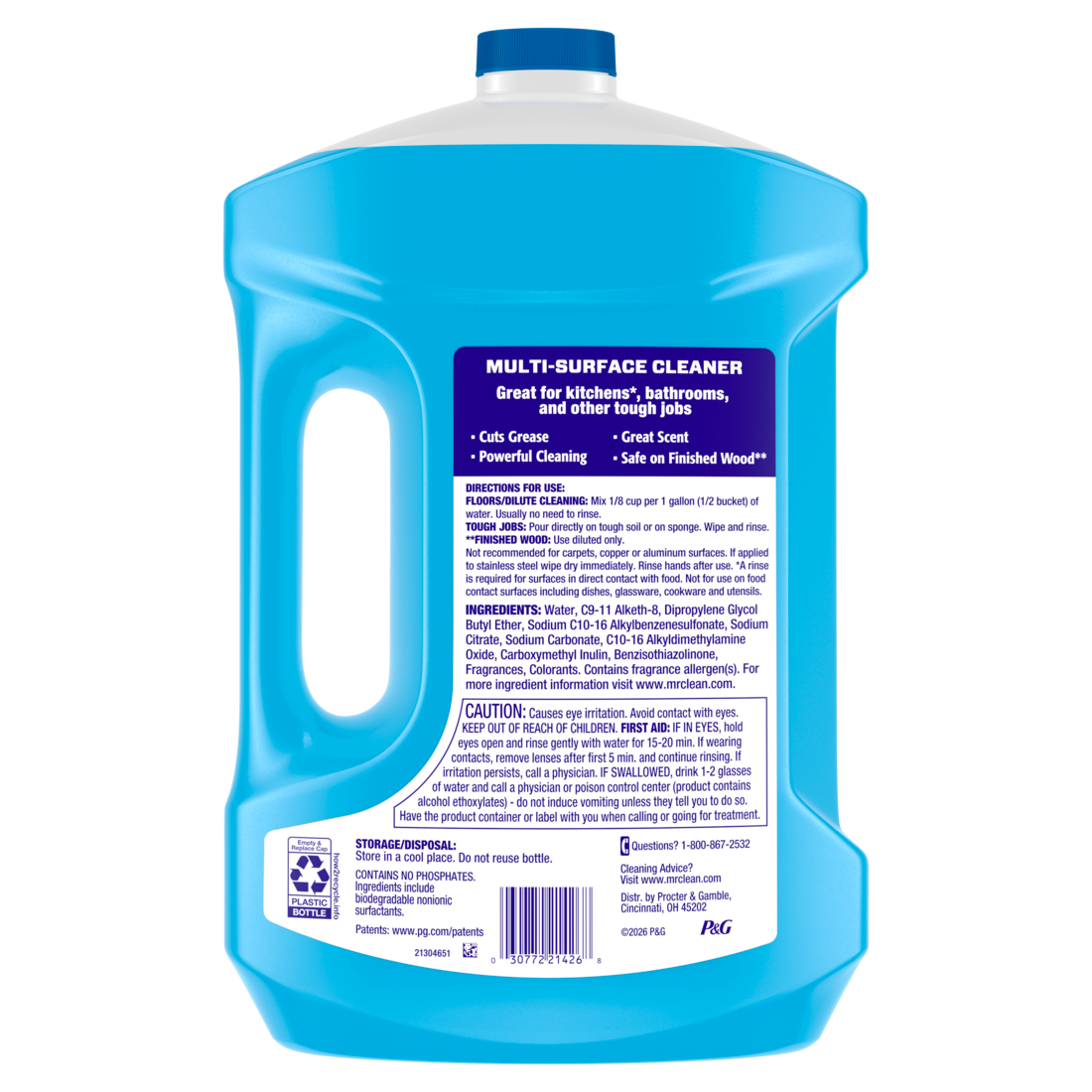 Mr. Clean All Purpose Indoor & Outdoor Cleaner Cleaning Liquid with Fresh Scent - 99oz/2pk
