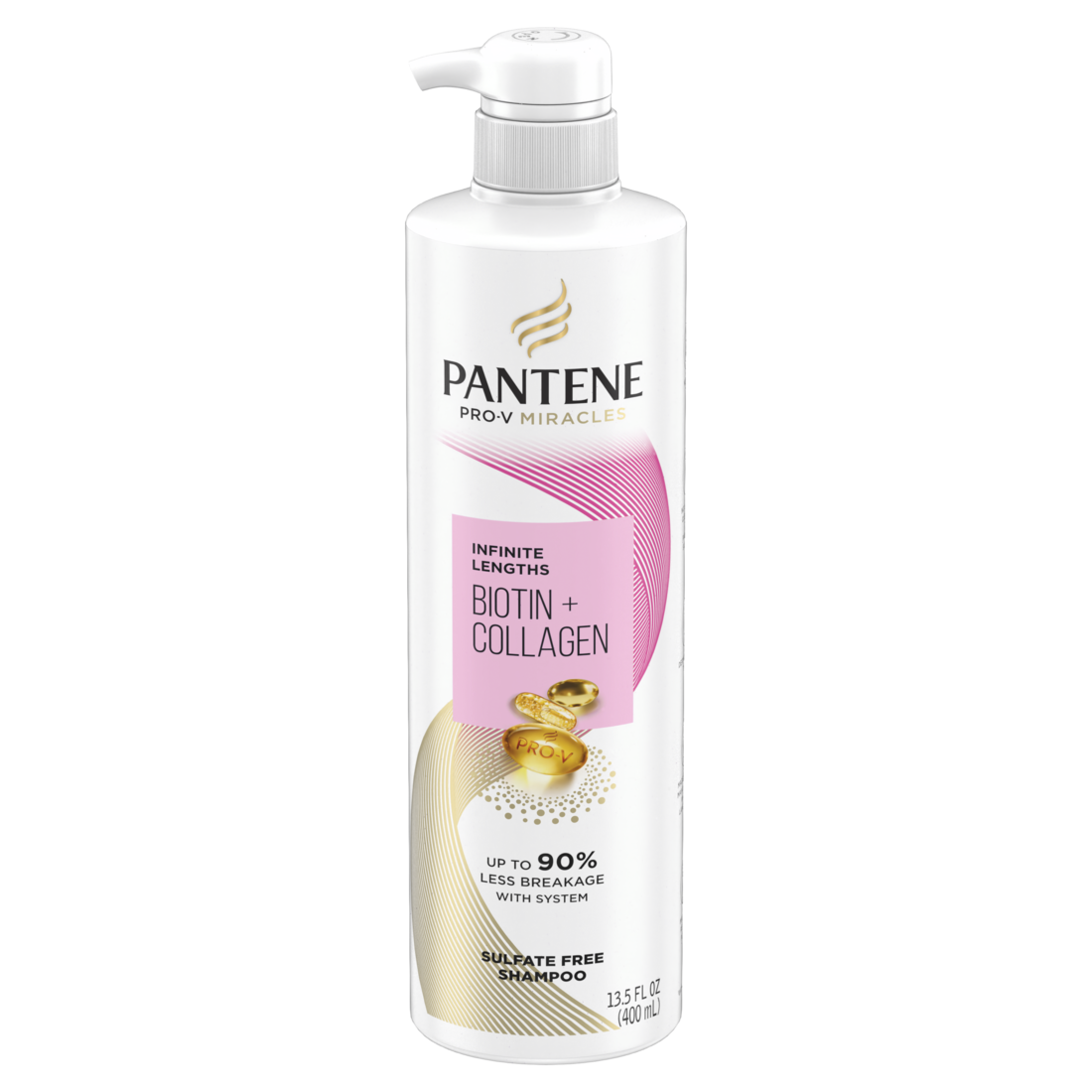 Pantene Pro-V Miracles Infinite Lengths with Biotin & Collagen Sulfate-Free Shampoo - 13.5oz/4pk