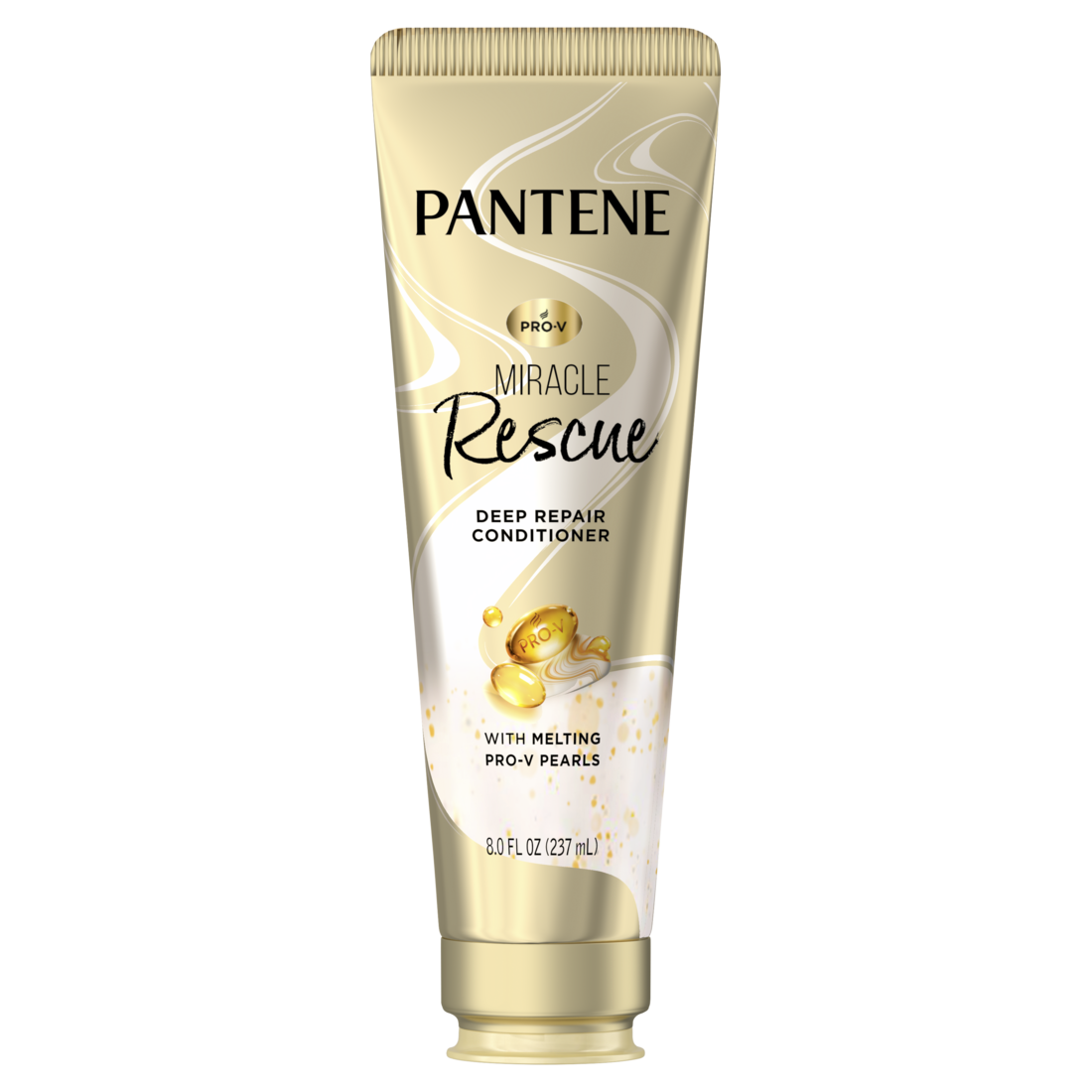 Pantene Miracle Rescue Deep Conditioner with Melting Pro-V Pearls For Dry Damaged or Color-Treated Hair for Intense Moisture & Repair - 8oz/12pk