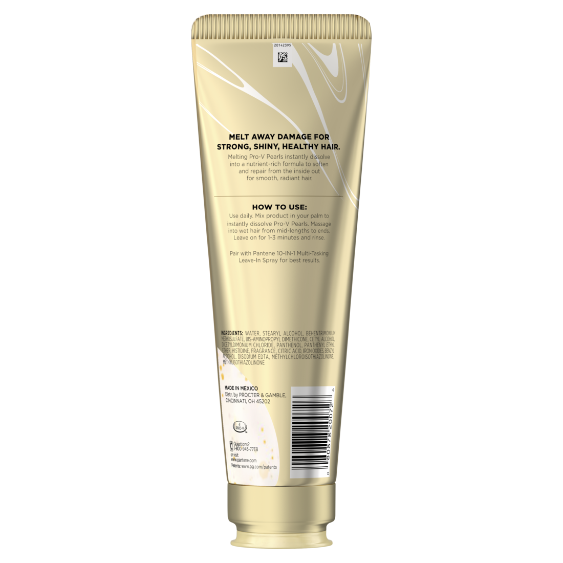 Pantene Miracle Rescue Deep Conditioner with Melting Pro-V Pearls For Dry Damaged or Color-Treated Hair for Intense Moisture & Repair - 8oz/12pk