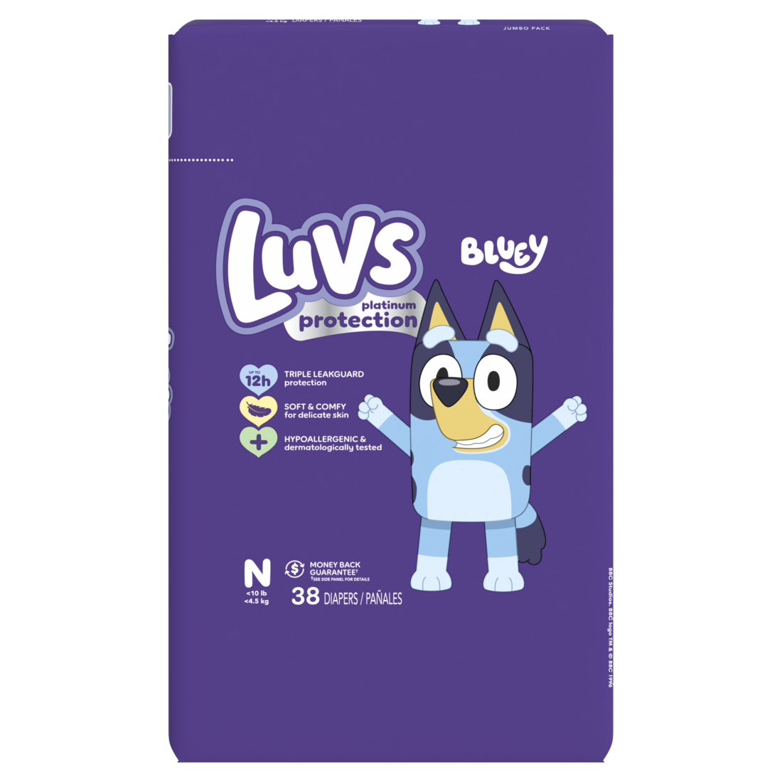 Luvs Platinum Protection Baby Diapers Size S0 - 38ct/4pk