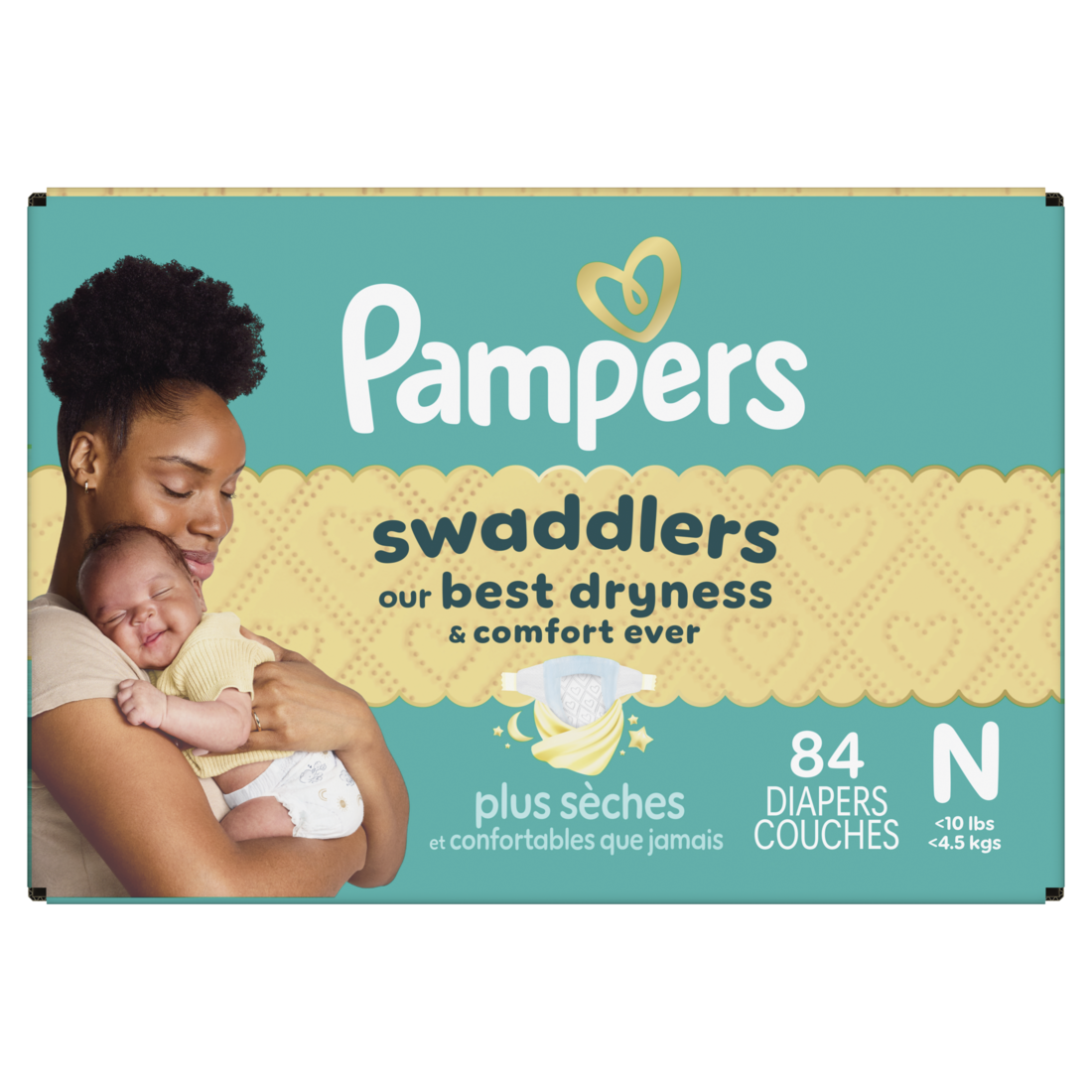 Pampers Swaddlers Diapers Size 0 Fragrance Free Hypoallergenic and Absorbent Pediatrician Recommended - 84ct/1pk
