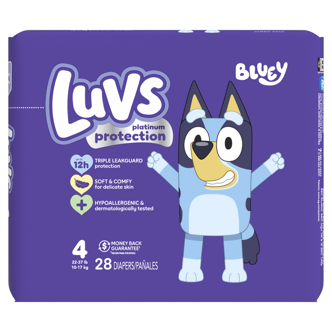 Luvs Platinum Protection Baby Diapers Size S4 - 28ct/4pk