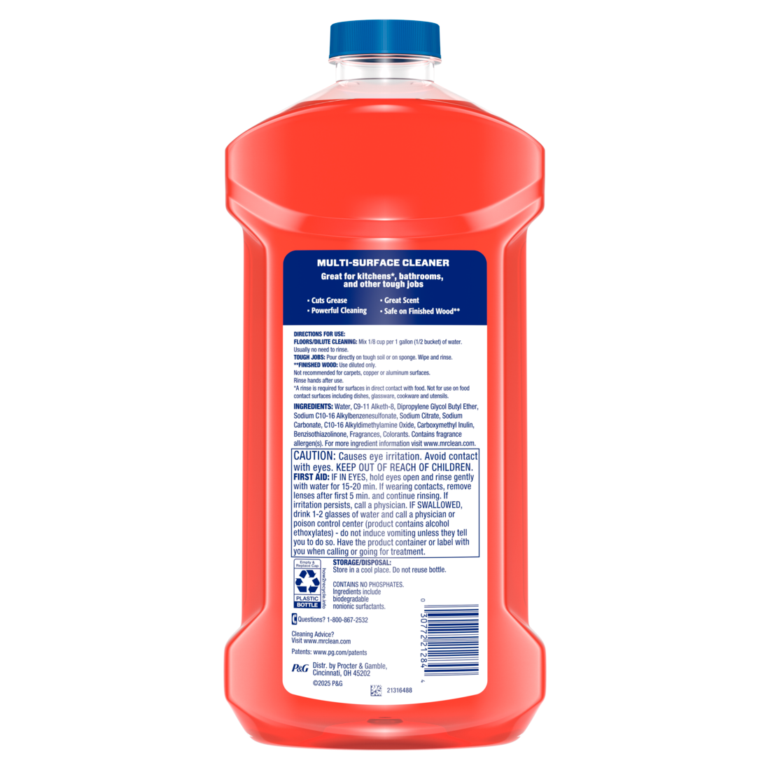 Mr. Clean All Purpose Floor Liquid Cleaner with Frosted Cranberry - 41oz/4pk