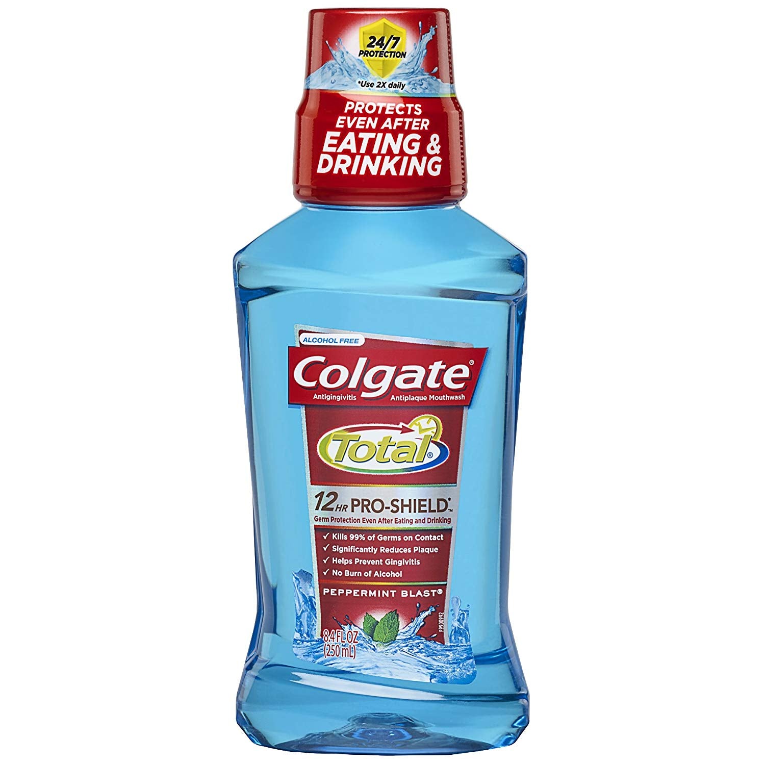 Colgate Total Mouthwash Peppermint - 250ml/6pk