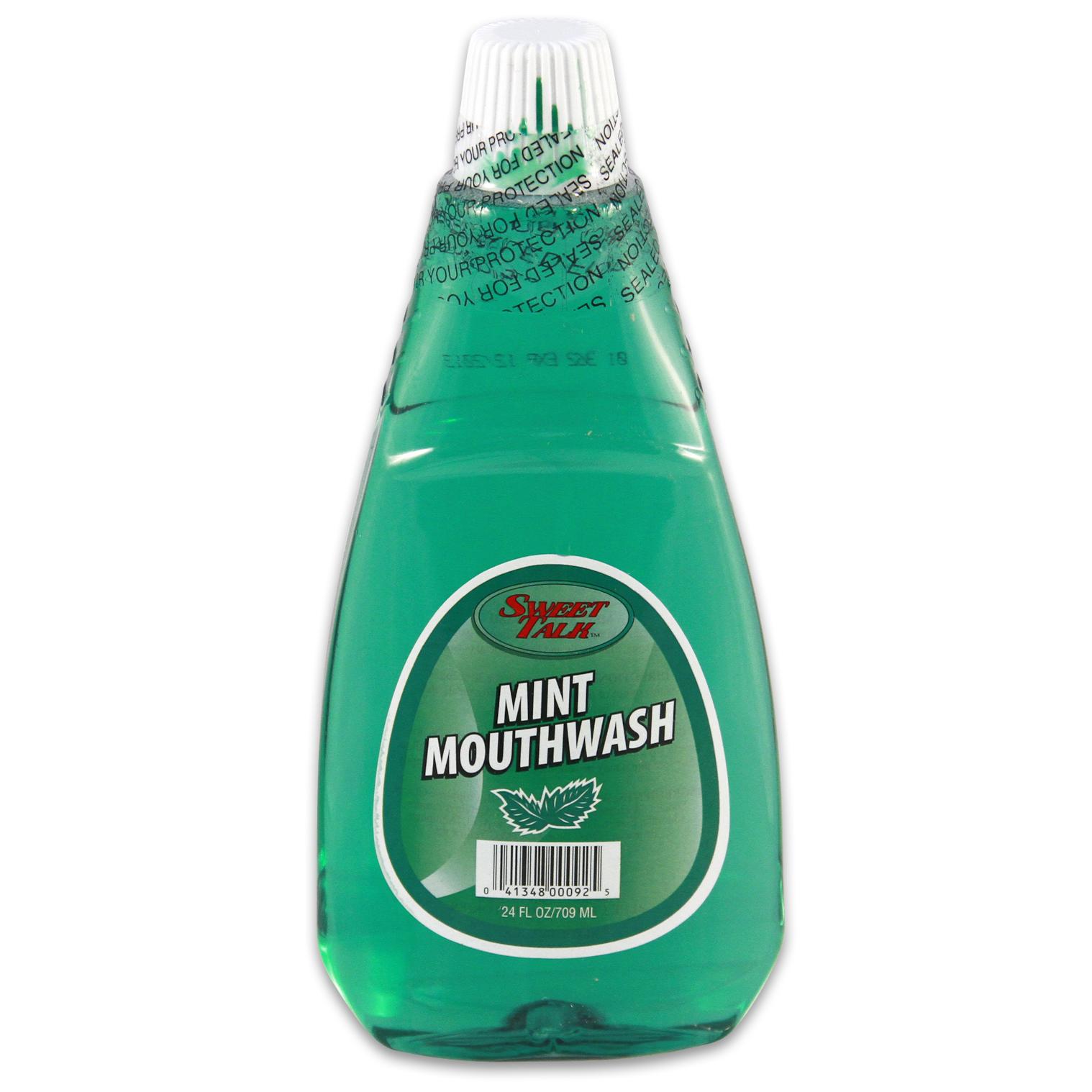 Sweet Talk Mouthwash Mint (green) - 24oz/12pk