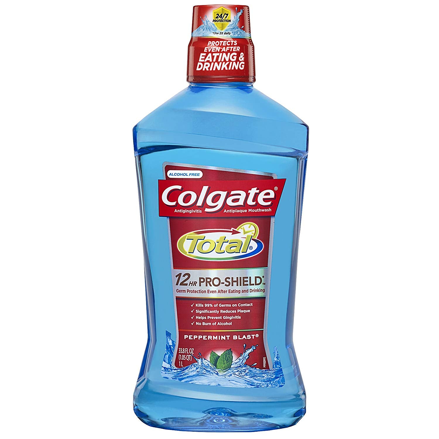 Colgate Total Mouthwash Peppermint - 1Liter/6pack