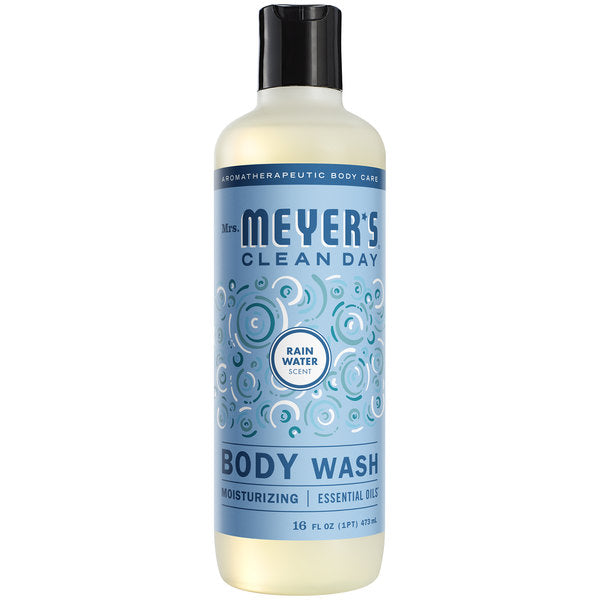 Mrs. Meyer's Body Wash Rainwater - 16oz/6pk
