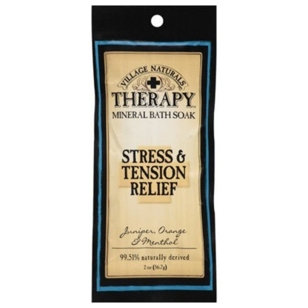 Village Naturals Therapy Aches & Pains Tension Relief Mineral Bath Soak Packet - 2oz/12pk