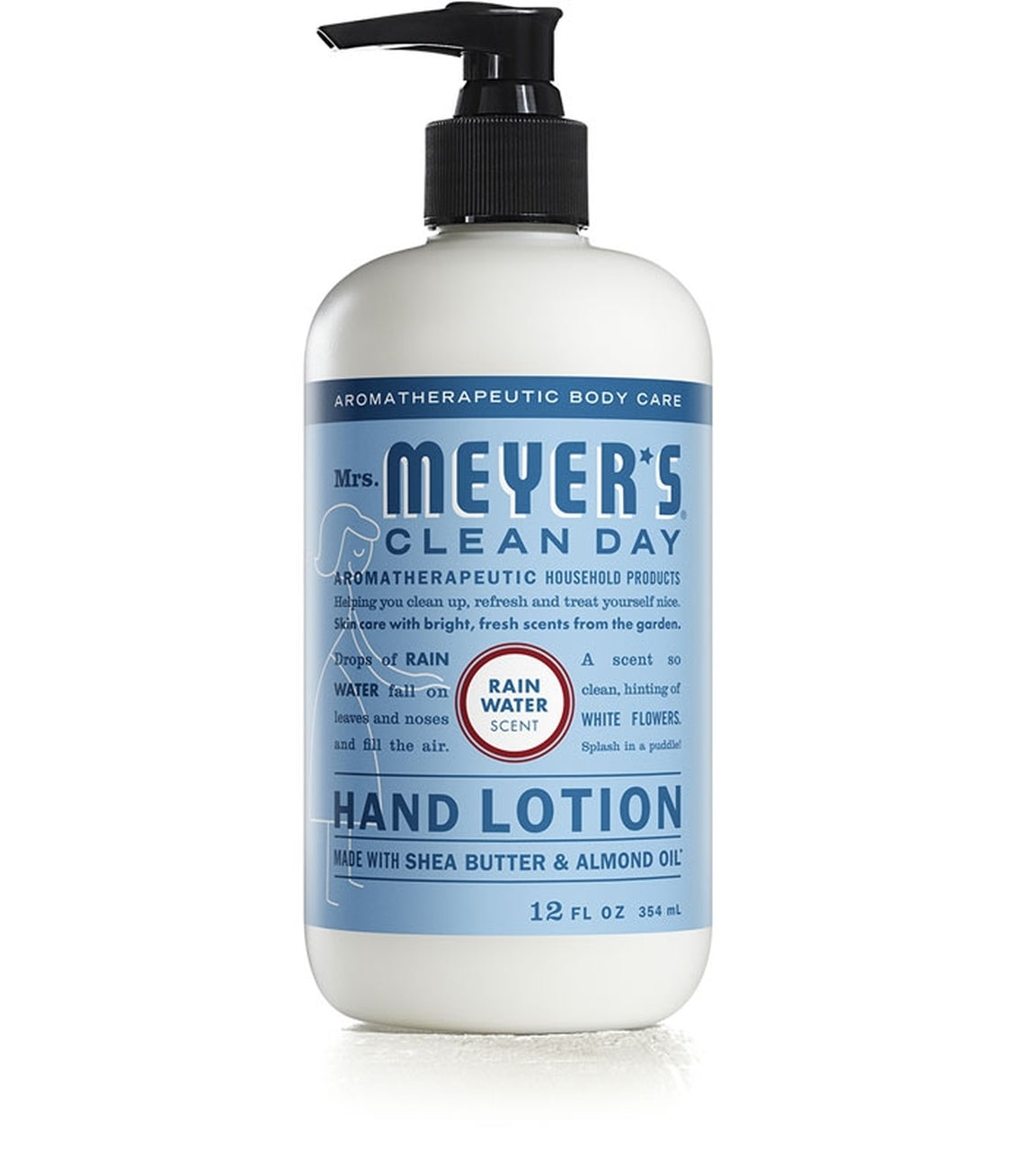 MRS MEYER'S HAND LOTION RAINWATER - 12oz/6pk