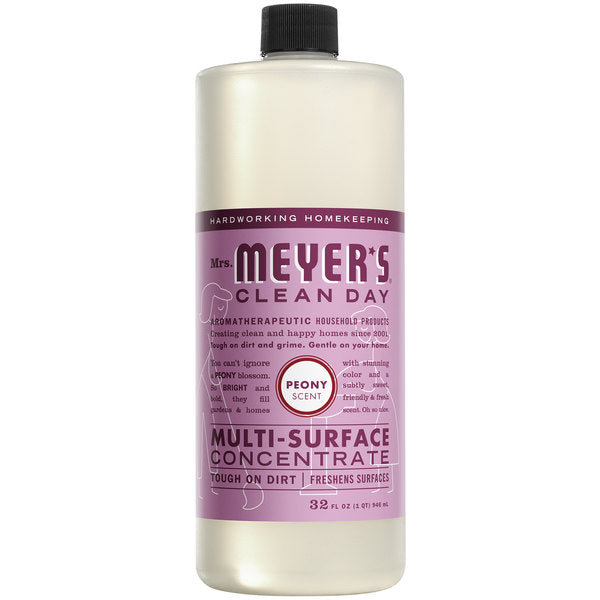 Mrs. Meyer`s All Purpose Cleaner Concentrate Peony - 32oz/6pk