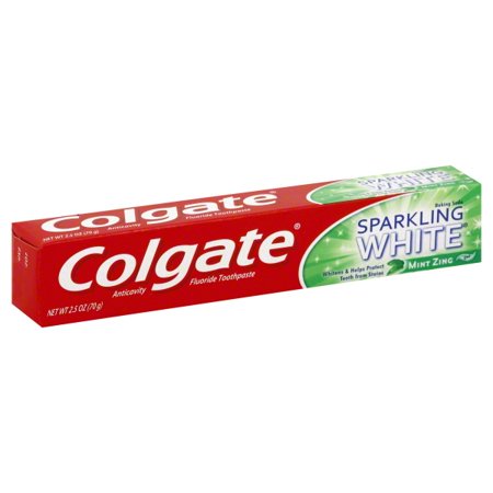 Colgate T-paste Sparkling White Mint Zing - 2.5oz/24pk