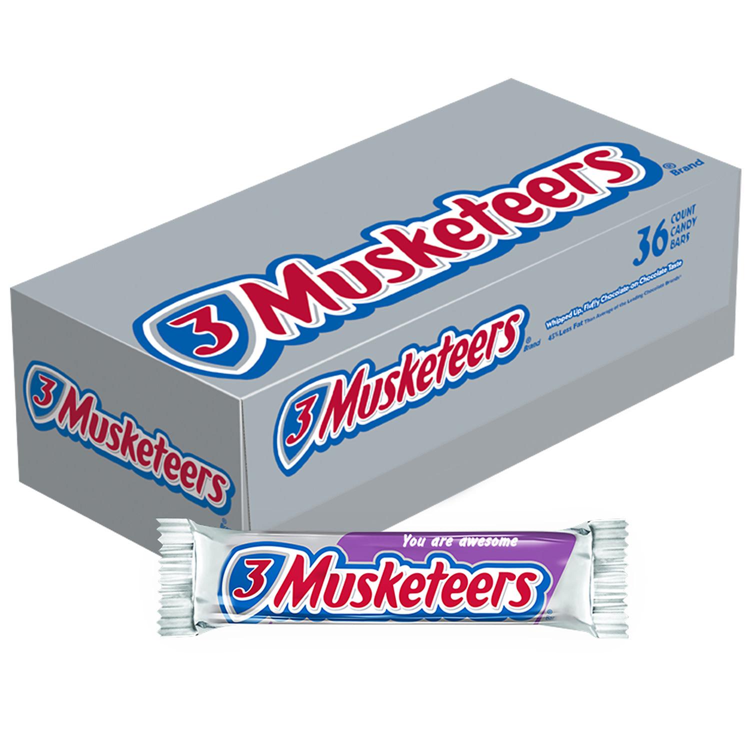 3 Musketeers Chocolate Bar - 1.92oz/36pk