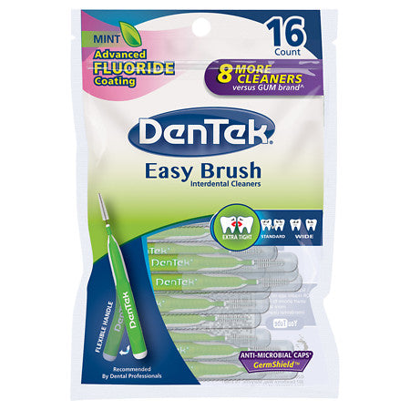 Dentek Easy Brush Extra Tight (Green)-16ct/6pk