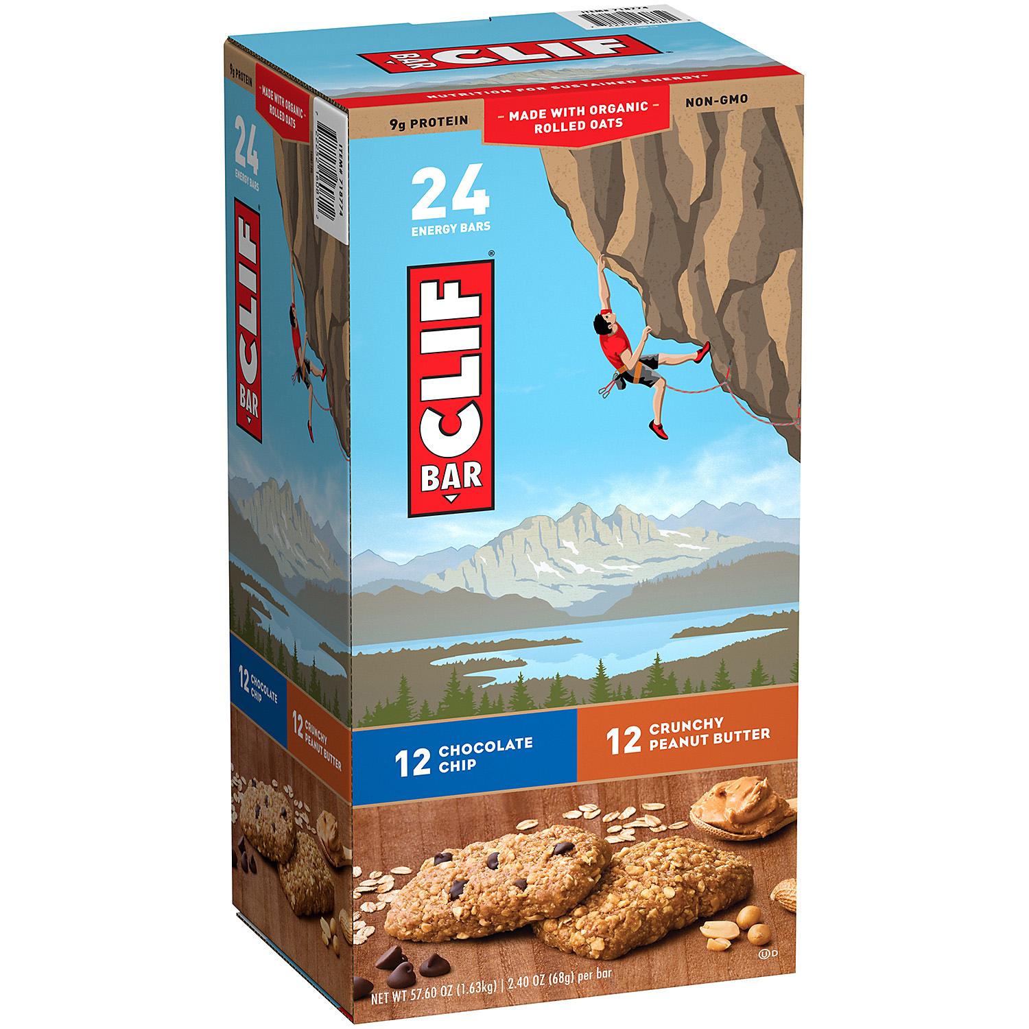 CLIF Energy Bar VarietyPack - 2.4oz(68g)/24 bars