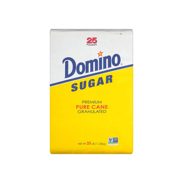 DOMINO Pure Cane Granulated SUGAR - 25LB/1pk
