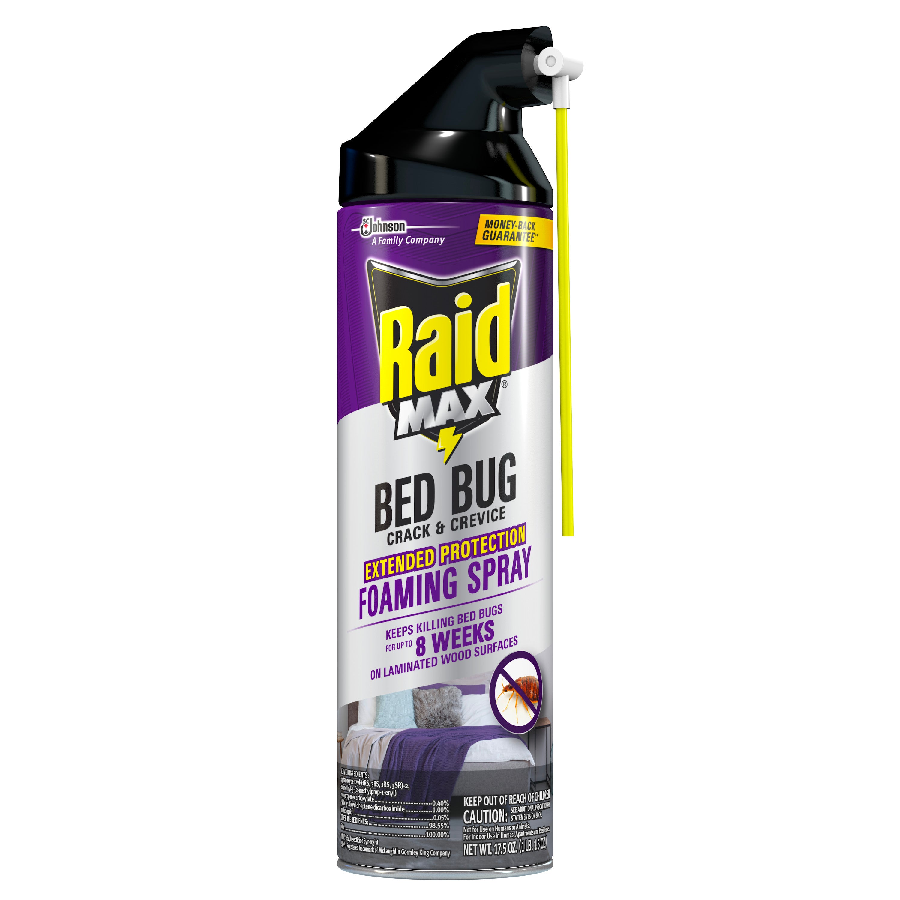 Raid Max Bed Bug Foaming - 17.5oz/6pk