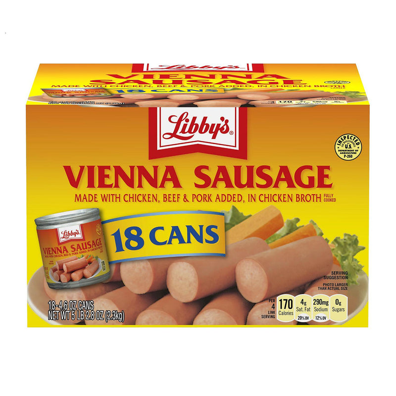 Libby's Vienna Sausage Cans - 4.6oz/18pk