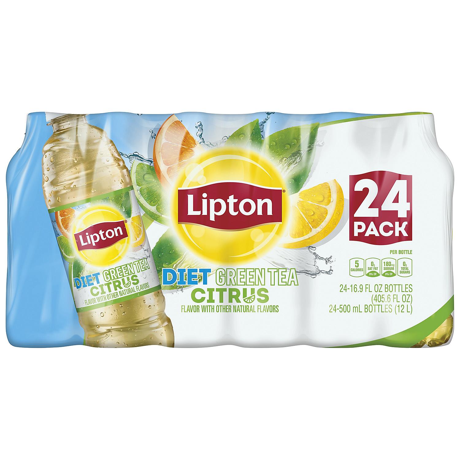 Lipton Diet Citrus Green Tea - 16.9oz/24pk