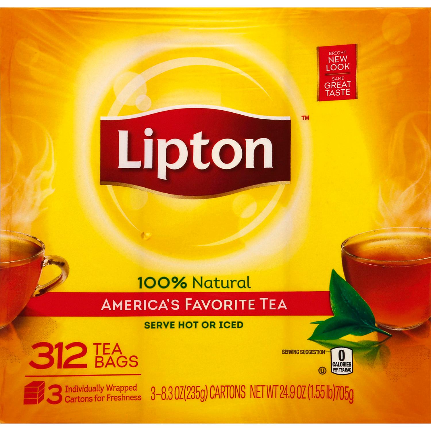 Lipton Tea Bags 312ct SingleSize - 3pk/8.3oz