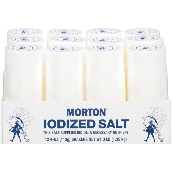 Morton Iodized Salt - 4oz/12pk