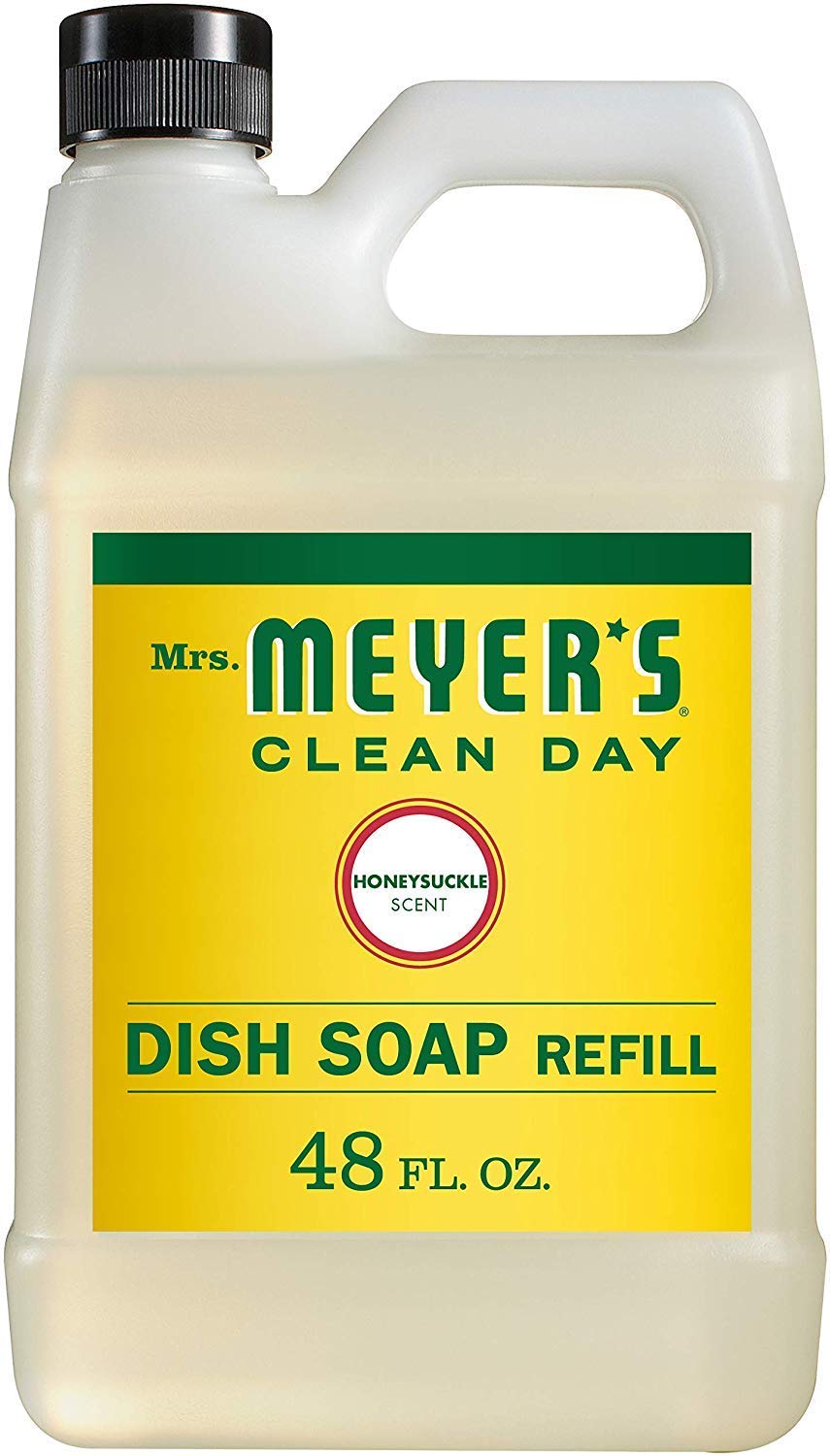 Mrs. Meyer's Dish Soap Refill Honeysuckle - 48oz/6pk