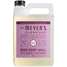 Mrs. Meyers Dish Soap Refill Peony - 48oz/6pk