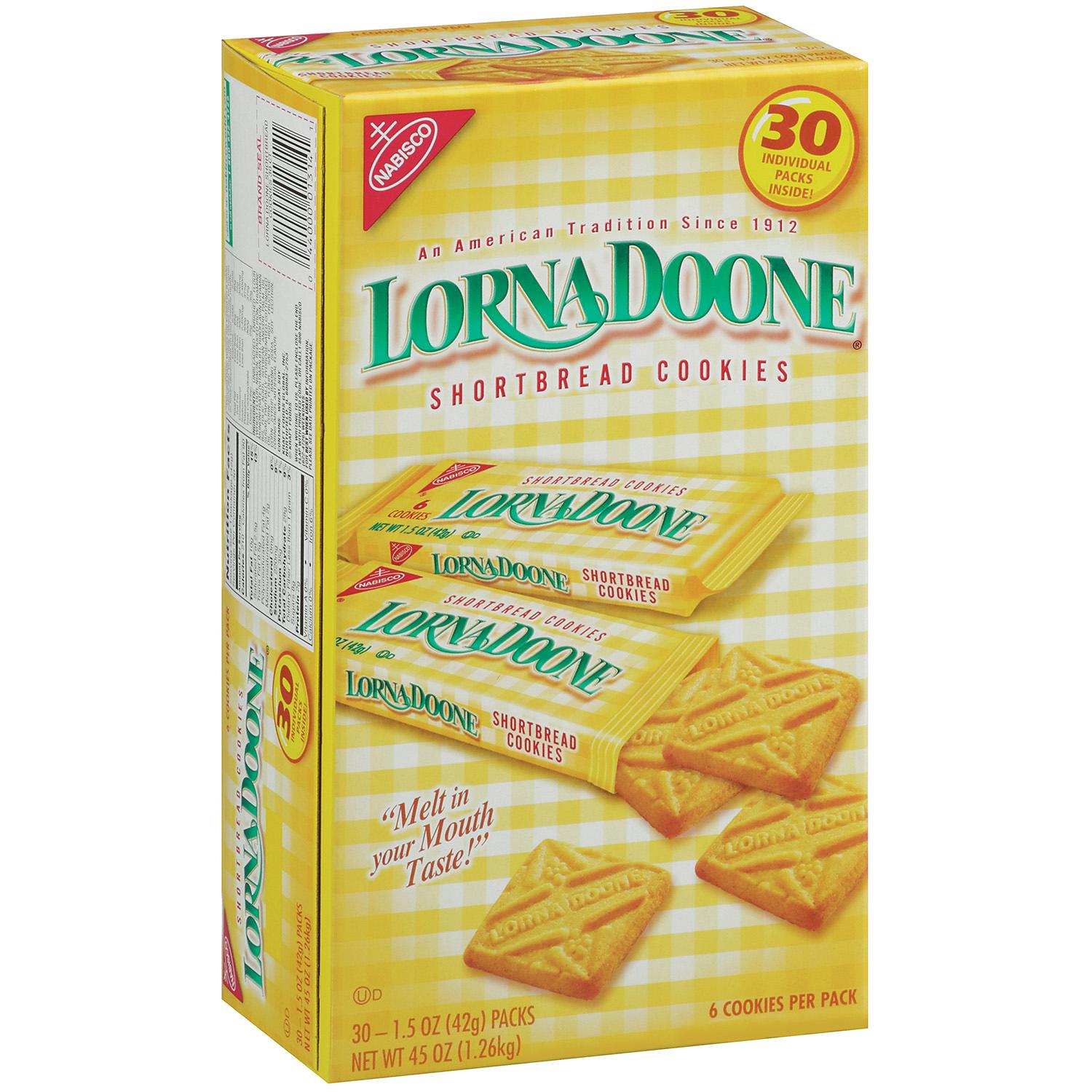 Nabisco Lorna Doone ShortBread Cookies - 1.5oz/30pk