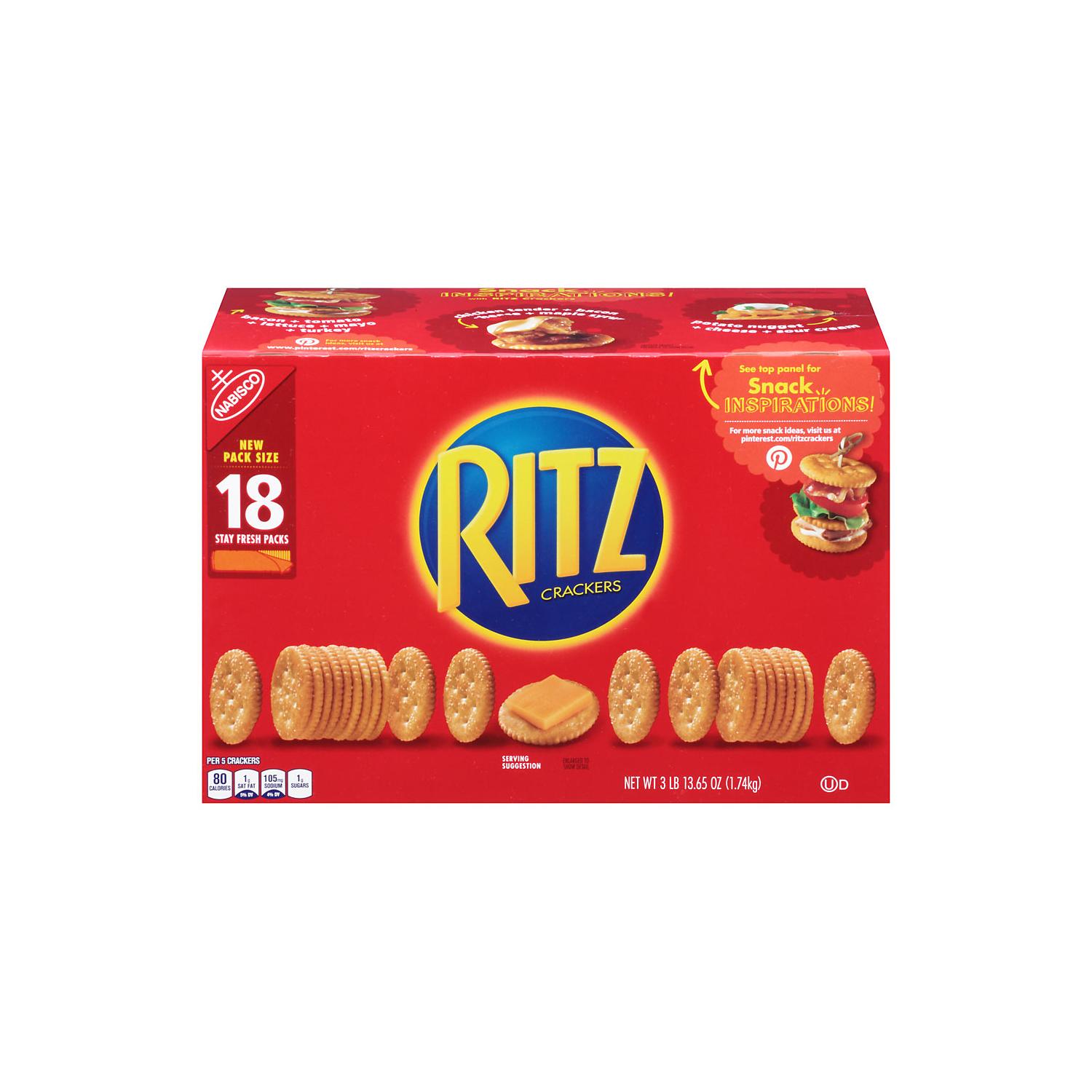 Nabisco Ritz Crackers - 3.43 oz/18ct