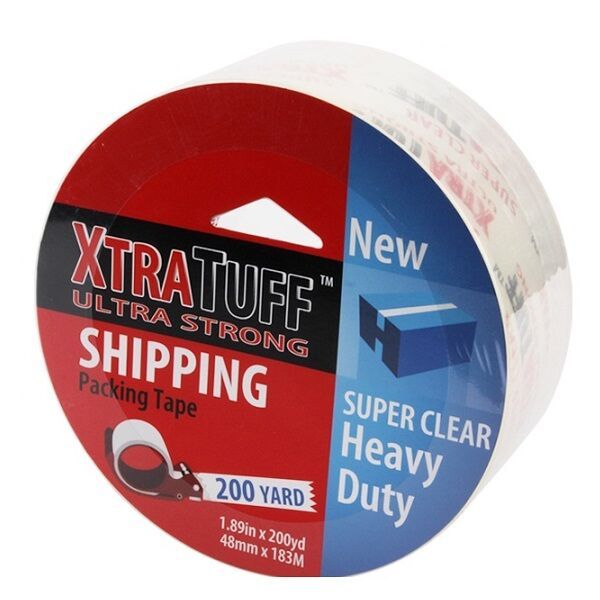 Packing Tape XtraTuff Clear 1.89-inch 200 Yards -24pk