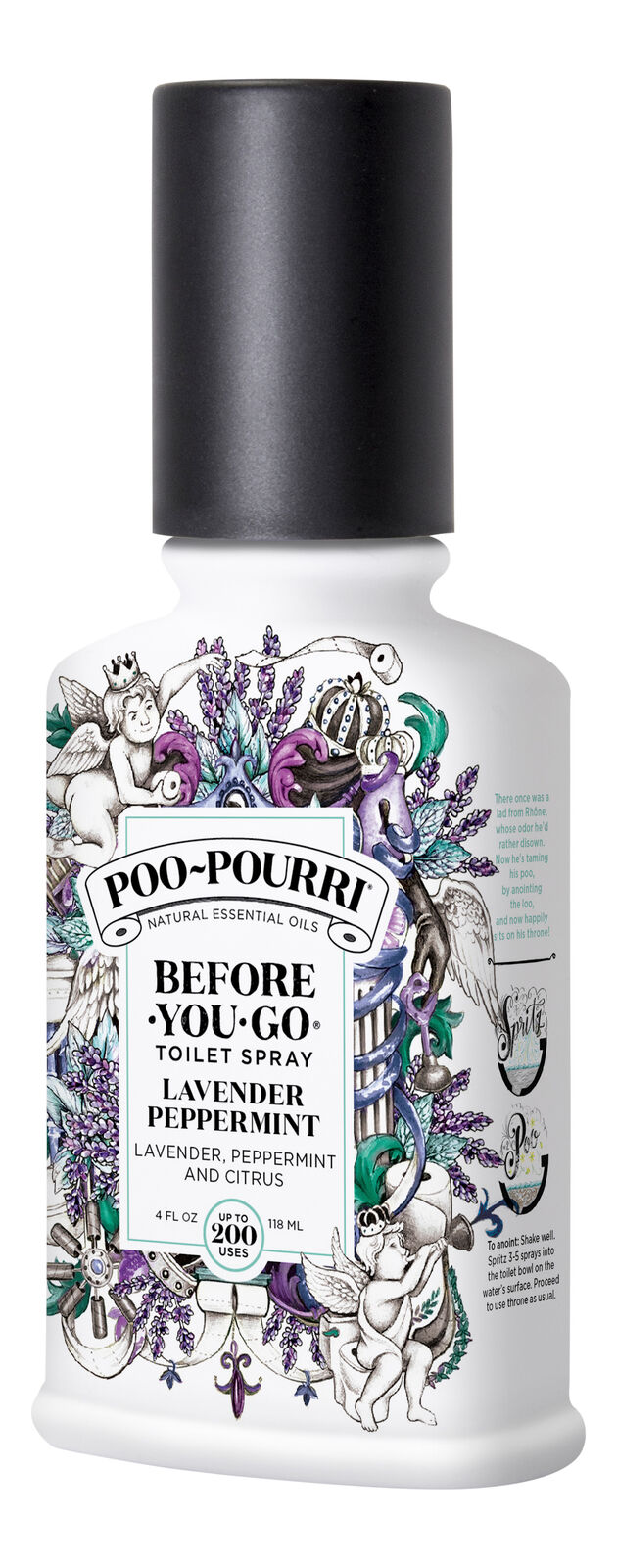 Poo Pourri Before-You-Go Toliet Spray Lavendar Vanilla Pepperment - 4oz/72pk