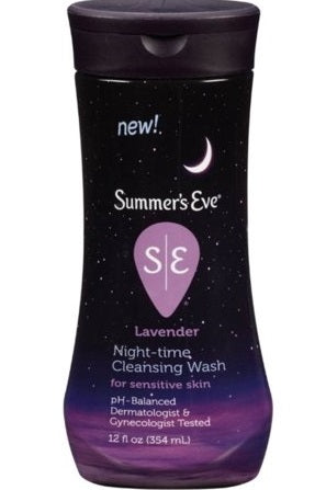 Summer's Eve Night-Time Cleansing Wash Lavender -12oz/12pk