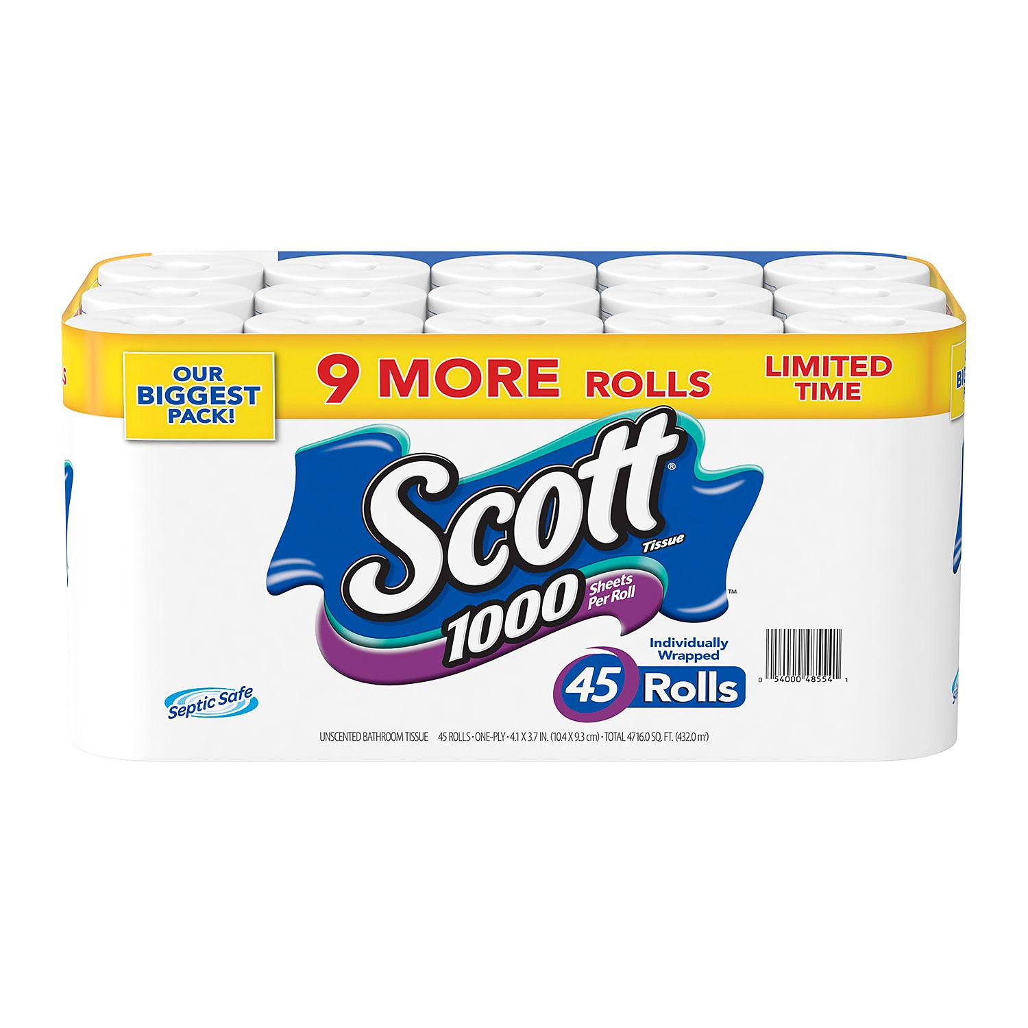 Scott 45 Roll Bundle Toilet Tissue