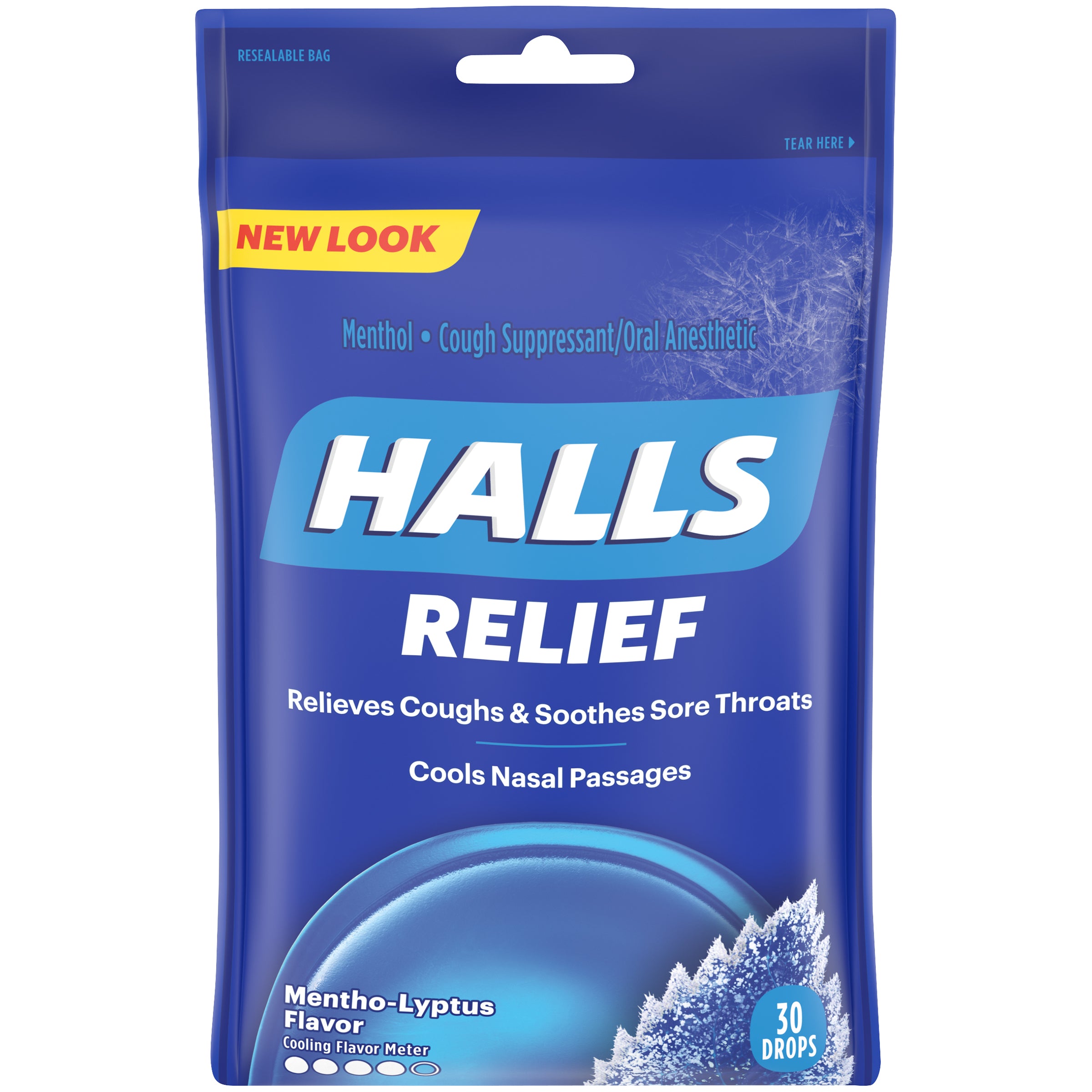 Halls Cough Drops Mentho-Lyptus - 30ct/48pk