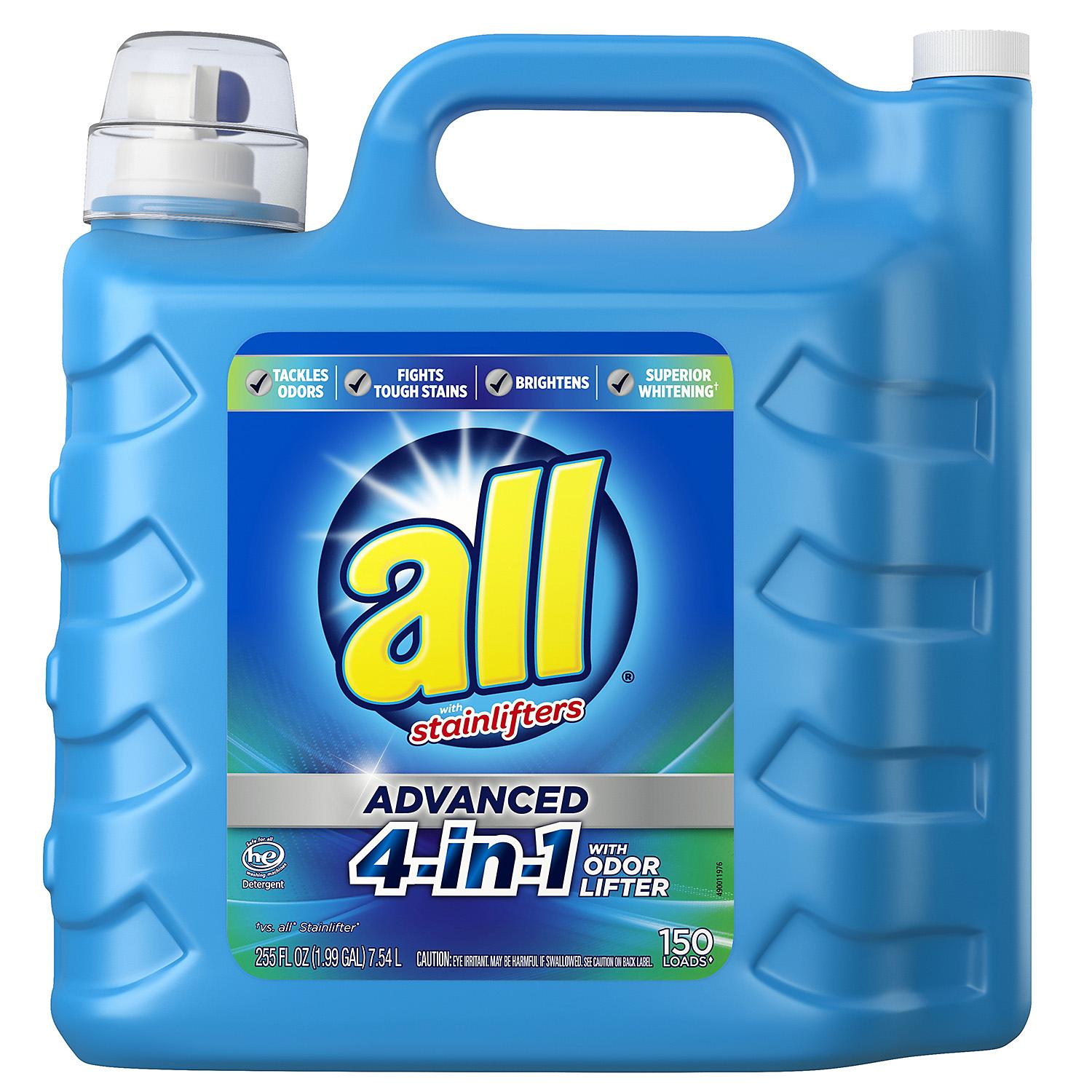 All Advanced 4-in-1 150 Loads- 255oz/2pk