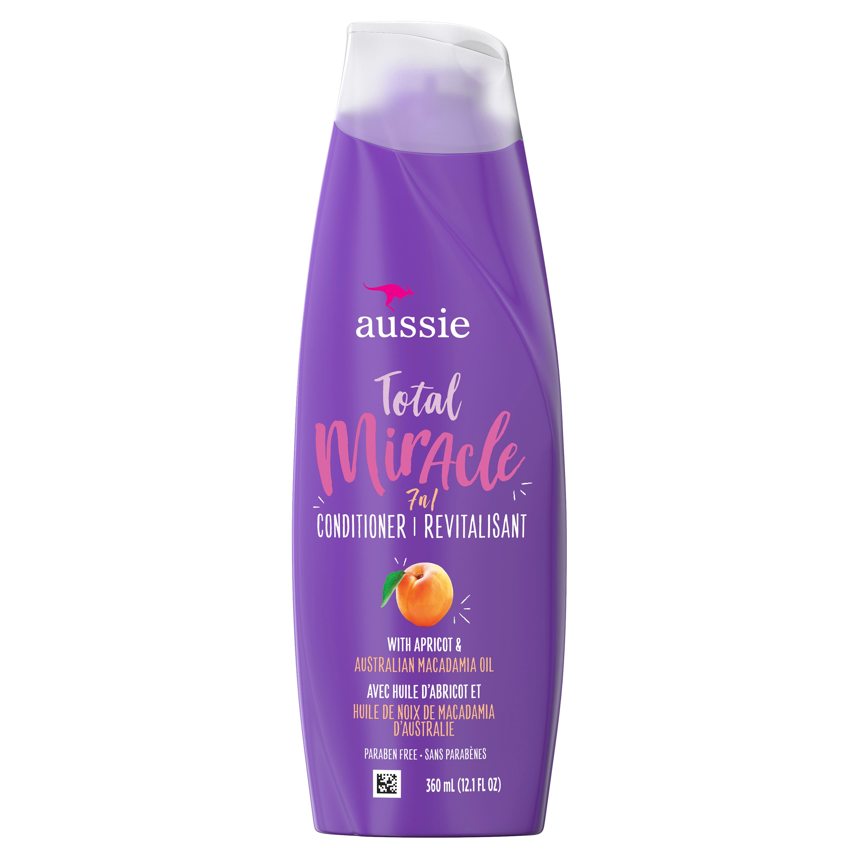 Aussie Miracle Conditioner W/ Apricot For Hair Damage Paraben Free - 12.1oz/6pk