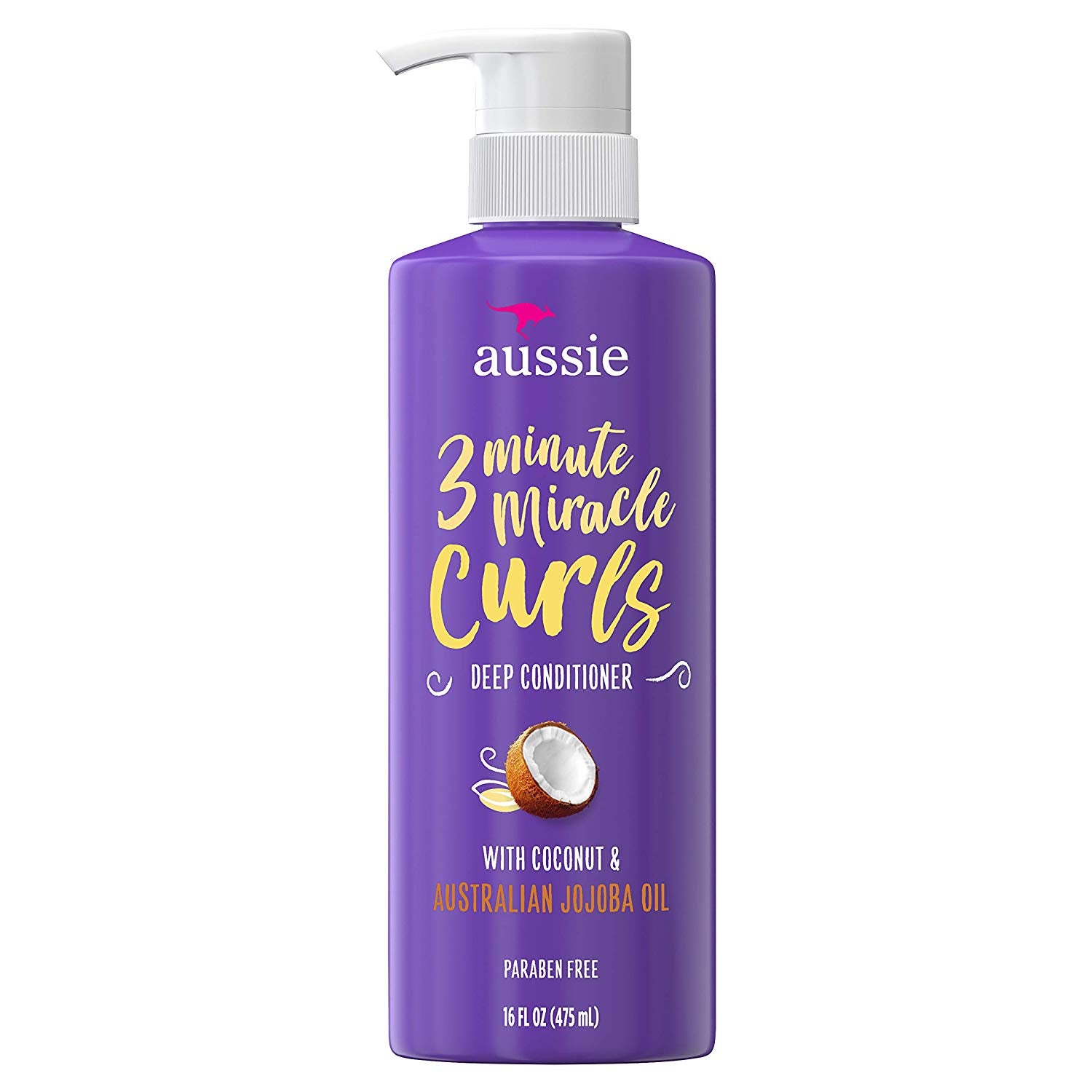 Aussie Miracle Curls 3 Minute Conditioner W/ Coconut Paraben Free - 16oz/6pk