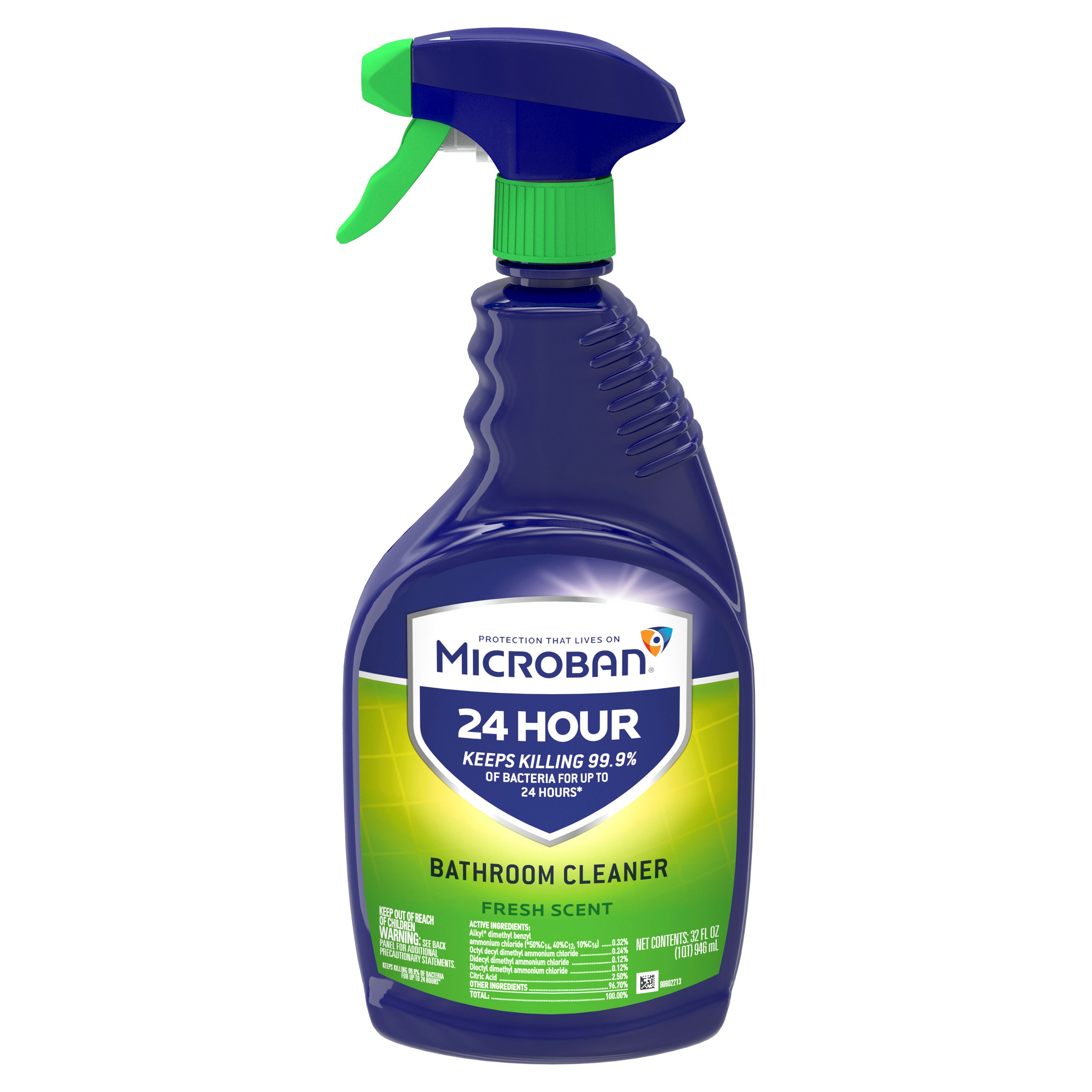 Microban 24 hr Bathroom Cleaner and Sanitizing Fresh Scent Spray - 32oz/6pk