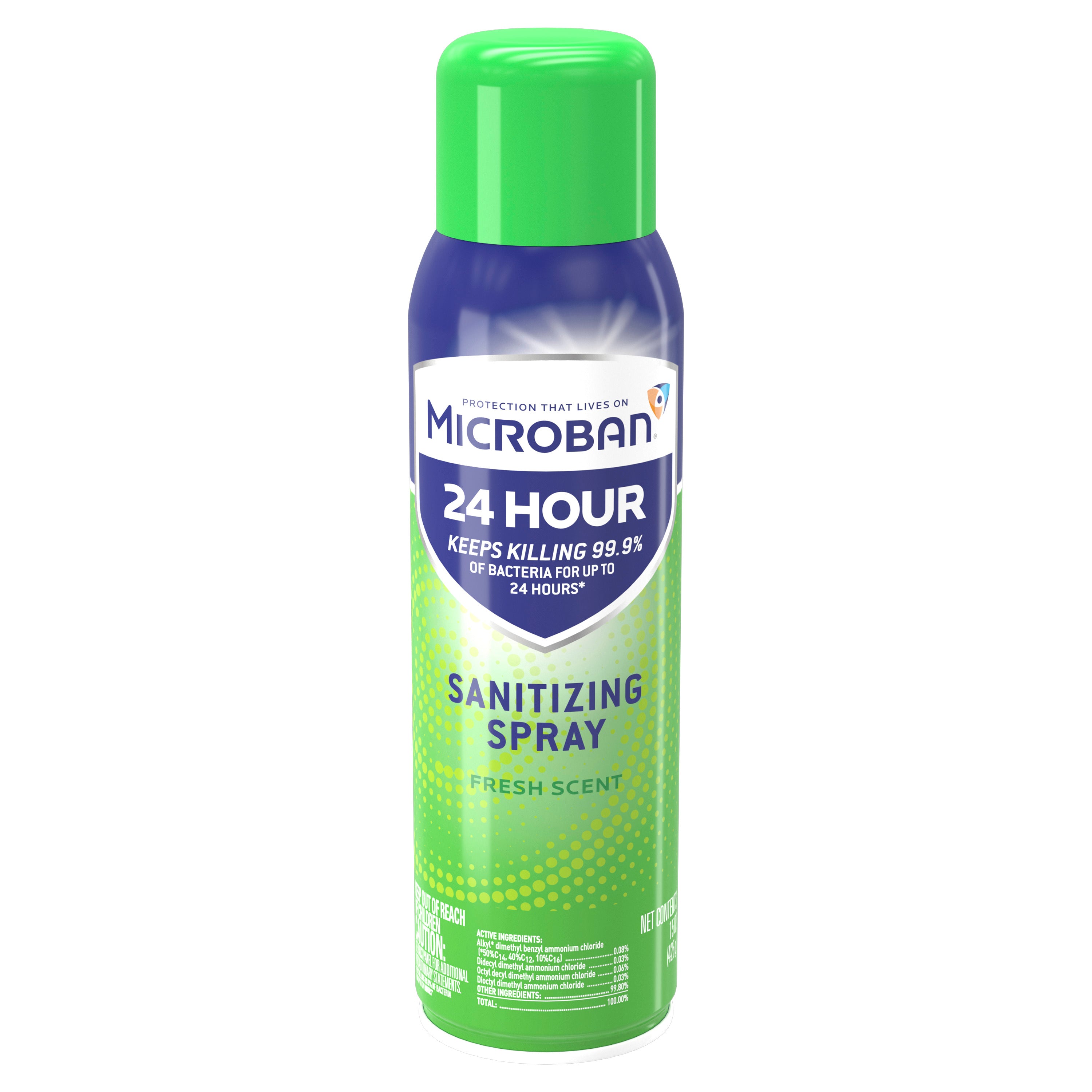 Microban 24 hr Disinfectant Sanitizing Fresh Scent Spray - 12.5oz/6pk