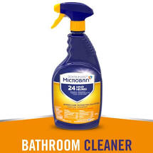 Microban 24 hr Bathroom Cleaner and Sanitizing Citrus Scent Spray - 32oz/6pk