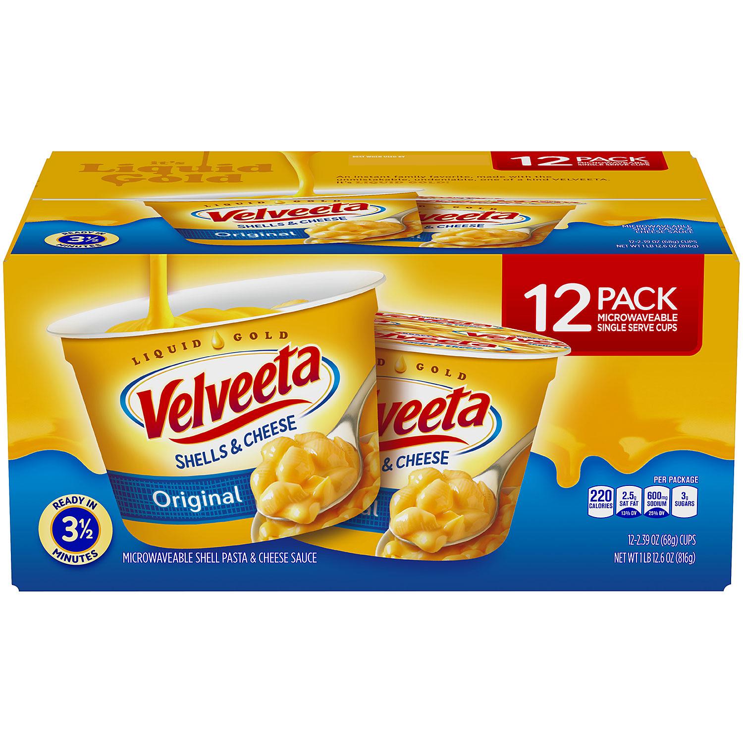 Velveeta Shells & Cheese Cups - 2.39oz/12pk