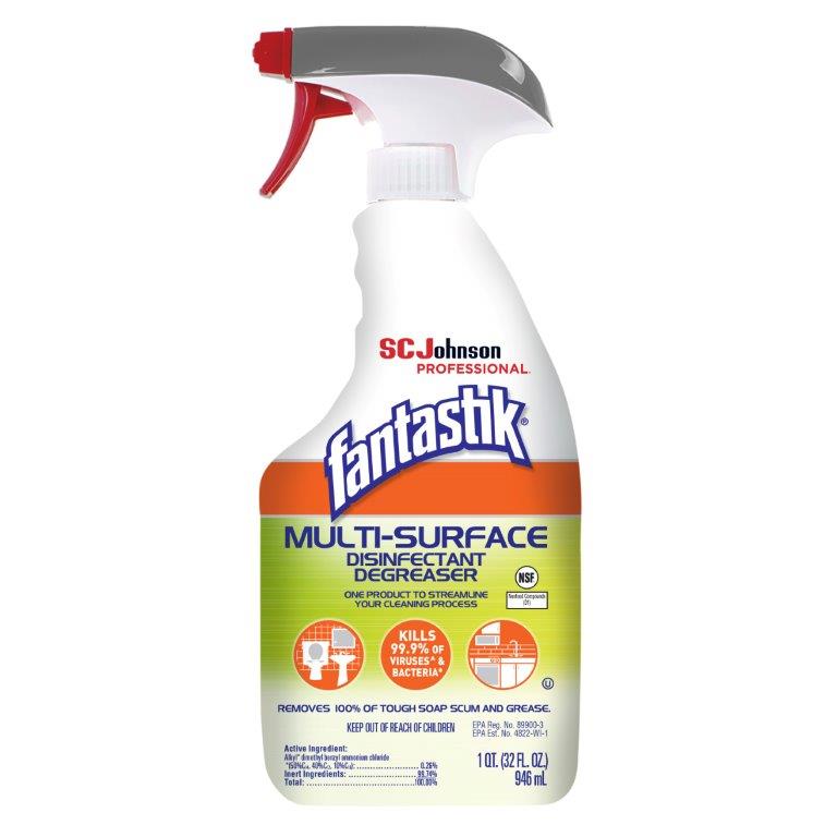 Fantastik Multi-Surface Disinfectant Degreaser Trigger - 32oz/8pk