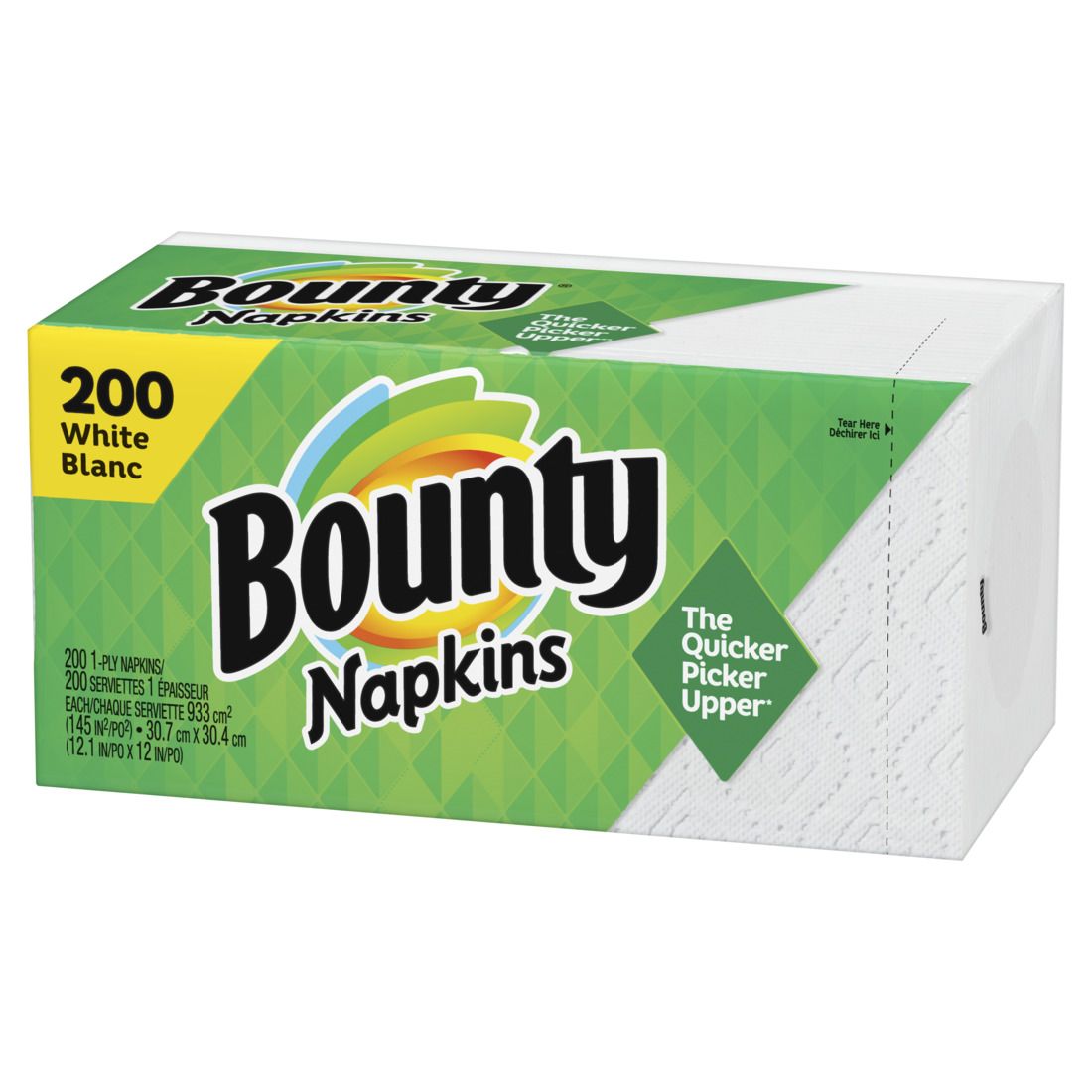Bounty Paper Napkins, White-200ct/8pk