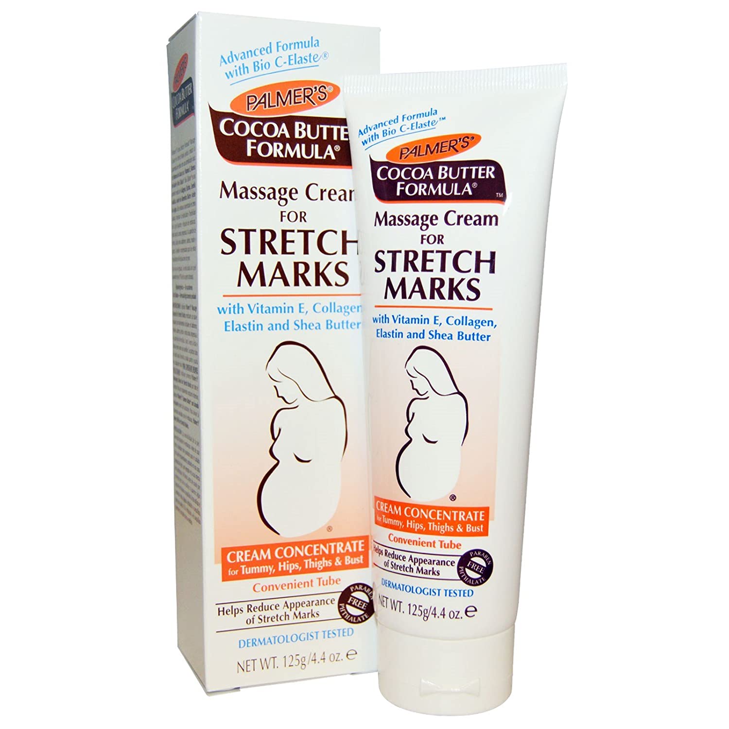 Palmer's Cocoa Butter Massage Cream for Stretch Marks Tube -  4.4oz/12pk