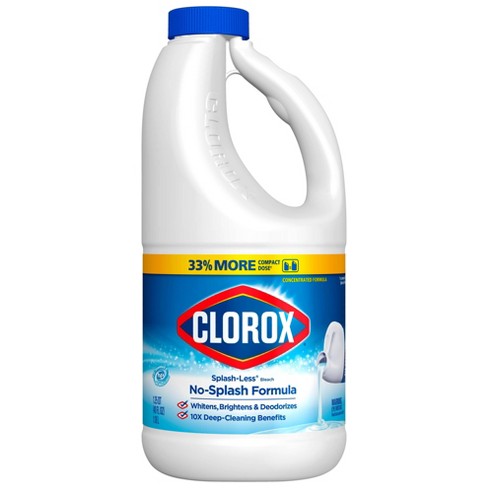 Clorox Bleach Liquid Splash-less Regular Concentrated - 40oz/6pk